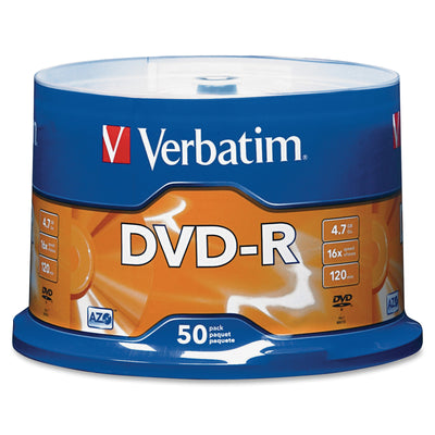 Verbatim DVD-R 4.7GB 16x 50 Pack on Spindle