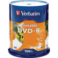 Verbatim DVD-R 4.7GB 16x White Printable 100 Pack on Spindle — image 1