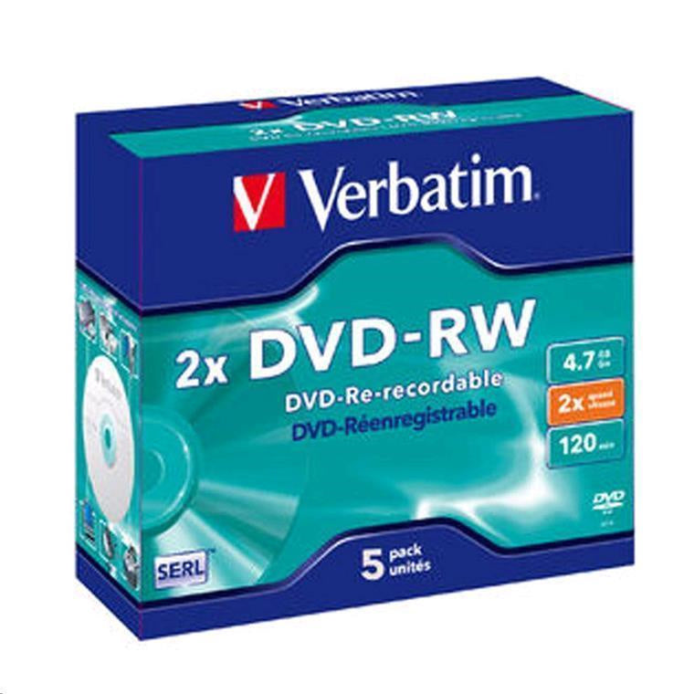 Verbatim  95044  DVD-RW - 5 Pack