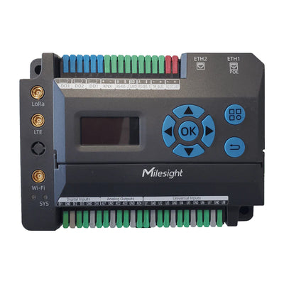 Milesight EG71 Building IoT Gateway that unifies wired and wireless connectivity in a single device, simplifying data aggregation