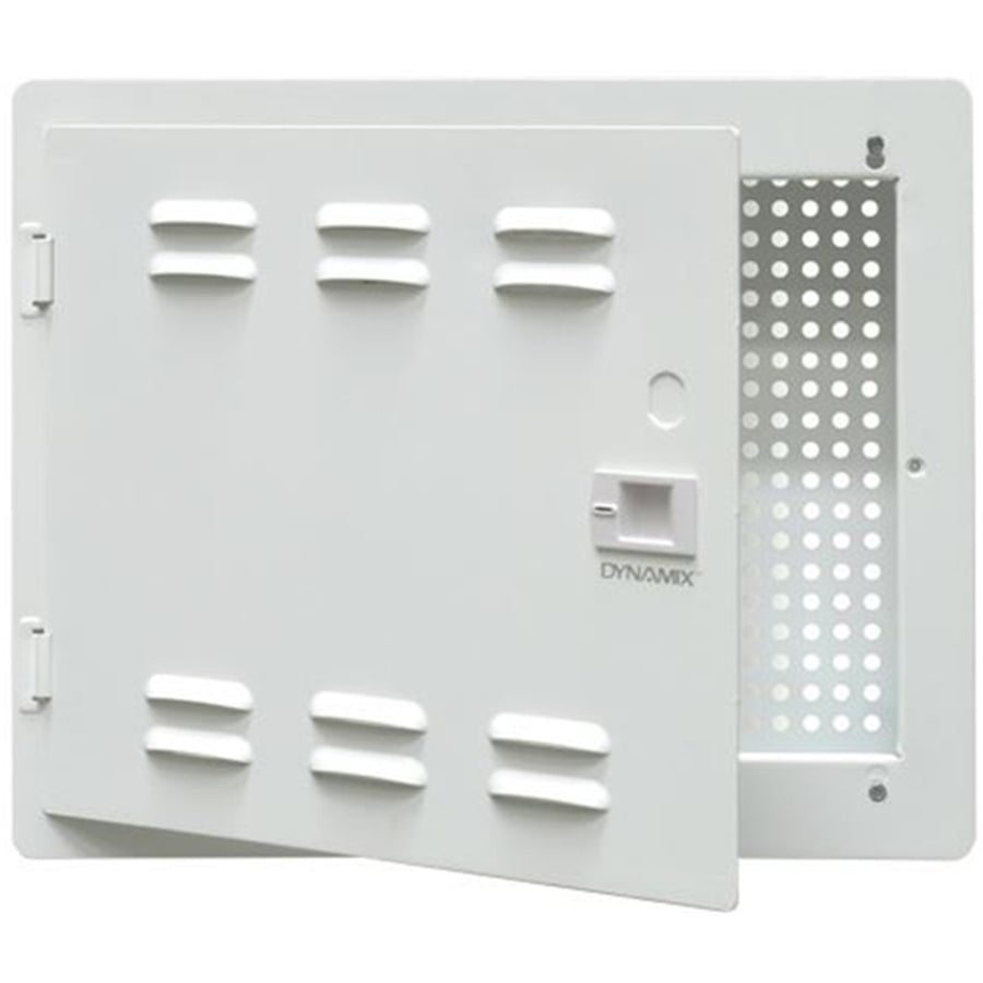 DYNAMIX HWS-1404V2 - 14'' Network Enclosure Recessed Wall Mount Vented Lid Cable/GPO Knock outs