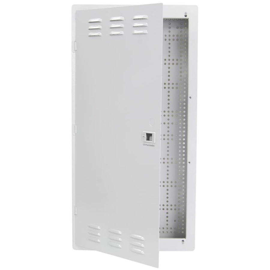 DYNAMIX HWS-2804V2 - 28'' FTTH Network Enclosure Recessed Wall Mount Vented Lid Cable & Dual GPO Knock outs.