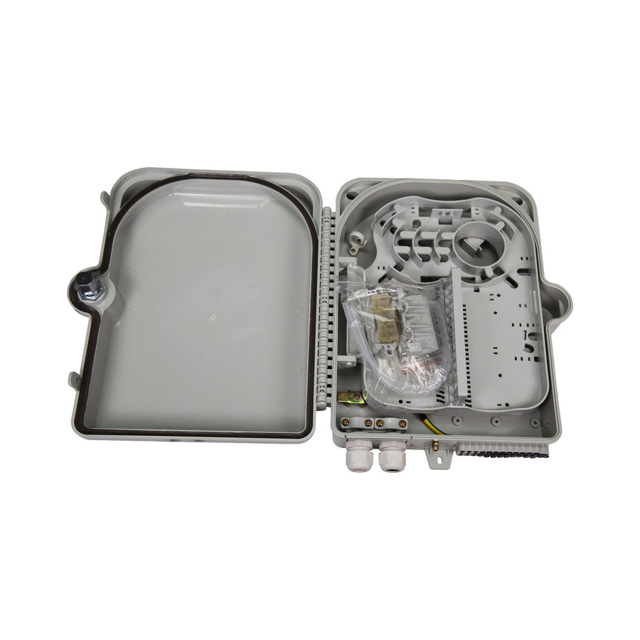 DYNAMIX FWEIP24 - Lockable Indoor/Outdoor Fibre Termination Box 24x Position SC Simplex/LC Duplex IP65