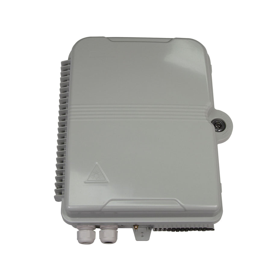 DYNAMIX FWEIP24 - Lockable Indoor/Outdoor Fibre Termination Box 24x Position SC Simplex/LC Duplex IP65