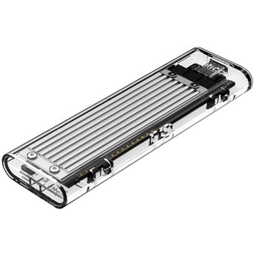 Orico Transparent M.2 NVME USB-C SSD Enclosure - Silver USB3.1 Gen.2