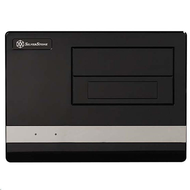 SST-SG02B-F-USB3.0 - SilverStone SG02B-F Sugo mATX Black Cube SFF Case 23L