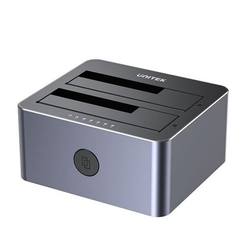 Unitek Y-3026 - USB3.0 to Dual SATA HDD Aluminium Docking Station w/ Offline Clone Function