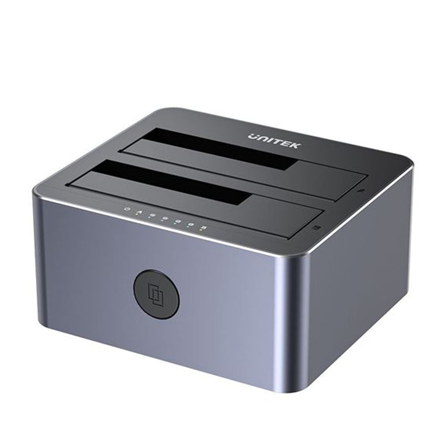 Unitek Y-3026 - USB3.0 to Dual SATA HDD Aluminium Docking Station w/ Offline Clone Function