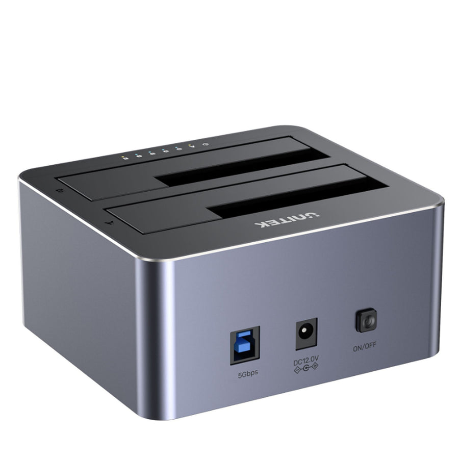 Unitek Y-3026 - USB3.0 to Dual SATA HDD Aluminium Docking Station w/ Offline Clone Function
