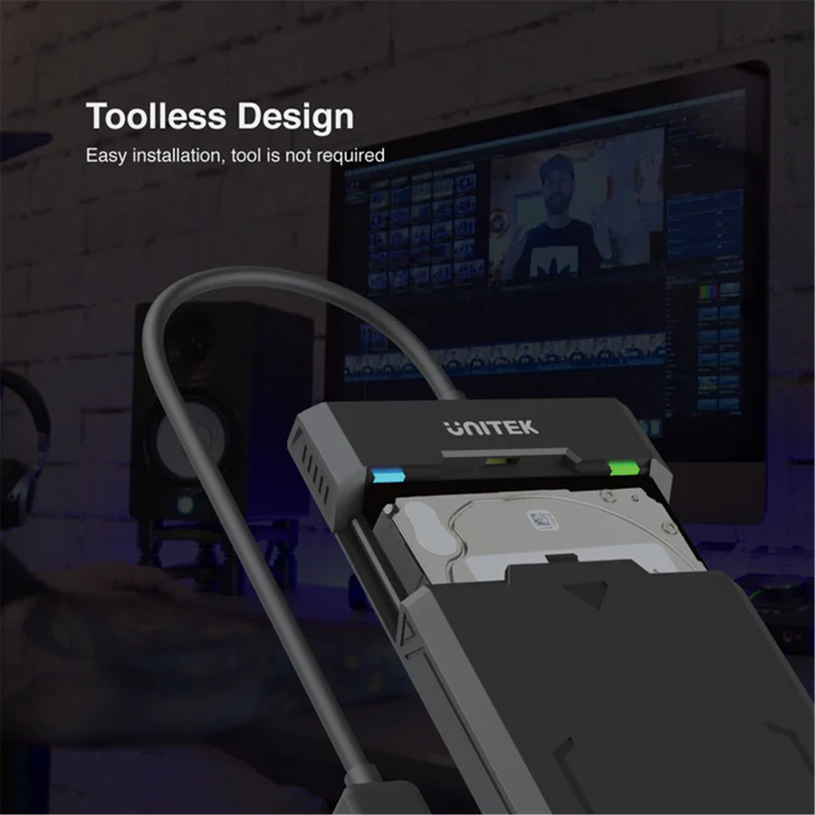 Unitek Y-3036 - USB 3.1 SATA HDD enclosure. Supports 2.5'' SATA HDD. Supports SATA 6G/3G/1.5G