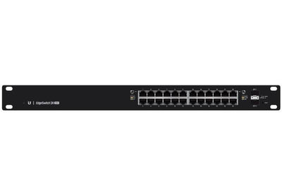 Ubiquiti ES-24-250W - EdgeSwitch 24 Gigabit Ethernet Ports 24V / 802.3af / 802.3at PoE (250W max) 2 SFP Ports