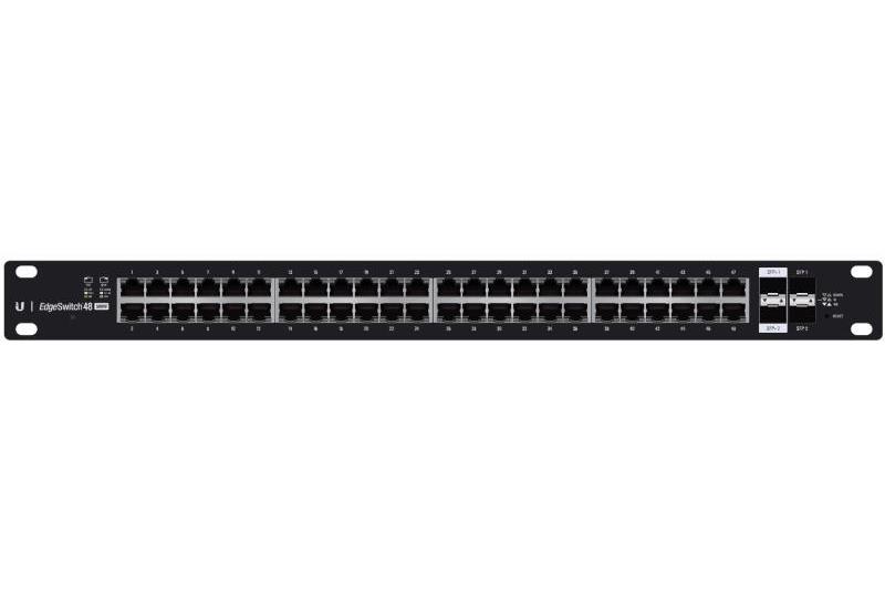 ES-48-500W - Ubiquiti EdgeSwitch 48 500W, 48 Gigabit Ethernet Dual POE+ IEEE 802.3at/af and 24V Passive PoE Switch, 2 SFP+ Ports & 2 SPF Ports