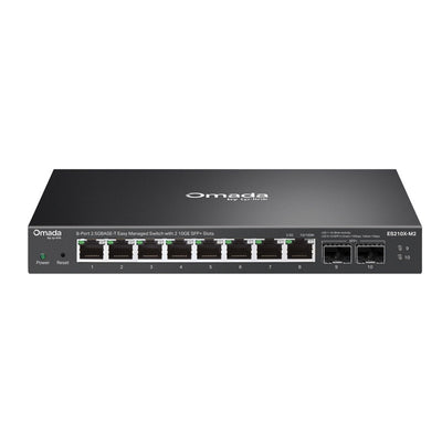 Omada ES210X-M2 8-Port 2.5GBASE-T Easy Managed Switch with 2 10GE SFP+ Slots