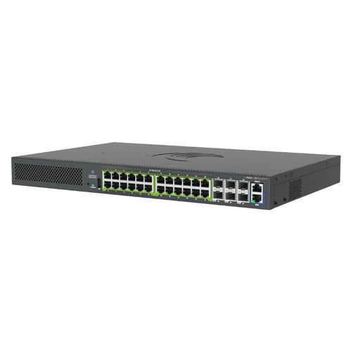 EX3030RM-P - Cambium Networks EX3030RM-P - Cambium cnMatrix EX3030RM-P, Intelligent Ethernet Switch, 24 MG(2.5G) ports with 4PPoE(90W) , and 6 SFP28, 25Gbps ports. Dual/Removeable power supplies (not included)