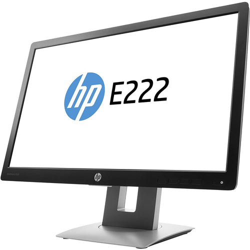 HP EliteDisplay E222 22" LED Full HD Monitor (A-Grade Refurbished) OEM STAND - VGA - DisplayPort - HDMI - Supplied with Power & HDMI Cables - 18-Month Warranty - Certified Refurbished