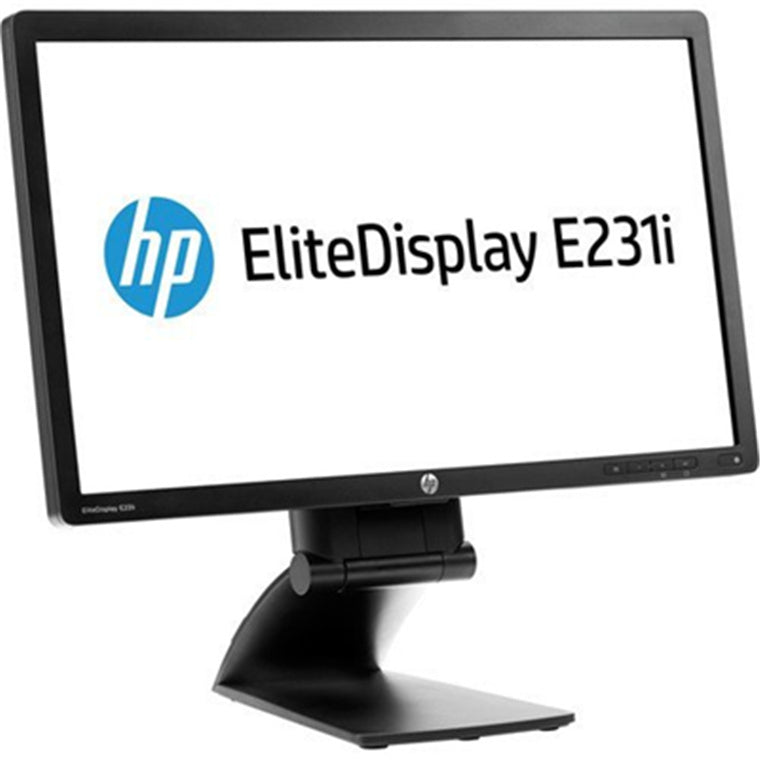 HP EliteDisplay E231i 23" FHD Monitor (A-Grade Refurbished) OEM STAND - 1920x1080 - IPS - DisplayPort - DVI - VGA - 18-Month Warranty - Certified Refurbished