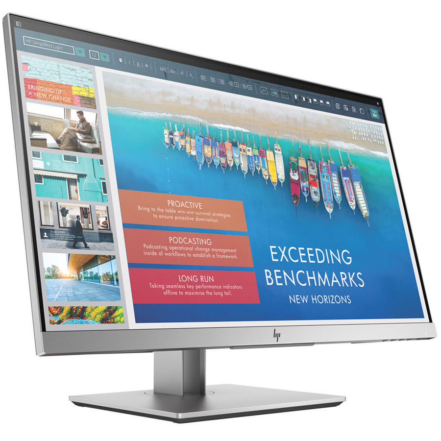 HP EliteDisplay E243d 24" FHD Docking Monitor (A-Grade Refurbished) OEM STAND - HDMI - VGA - USB Type-C - 18-Month Warranty - Certified Refurbished