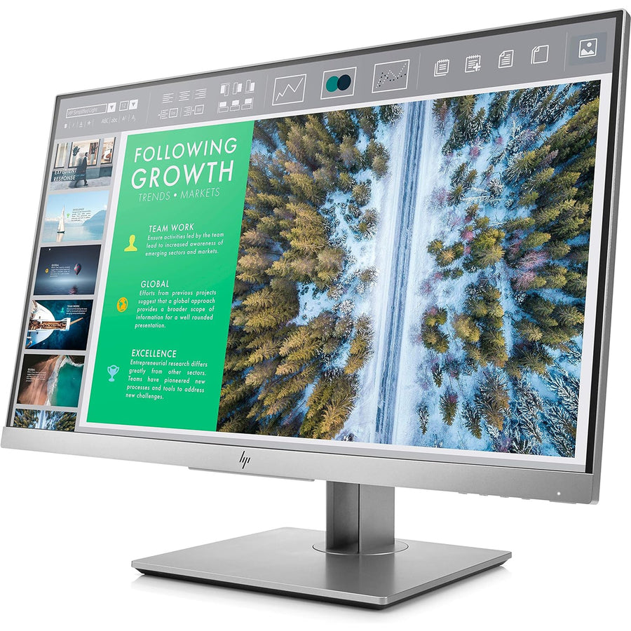 HP EliteDisplay E243 24" FHD Monitor (A-Grade Refurbished) OEM STAND - DisplayPort - HDMI - VGA - IPS - 5ms - 18-Month Warranty - Certified Refurbished