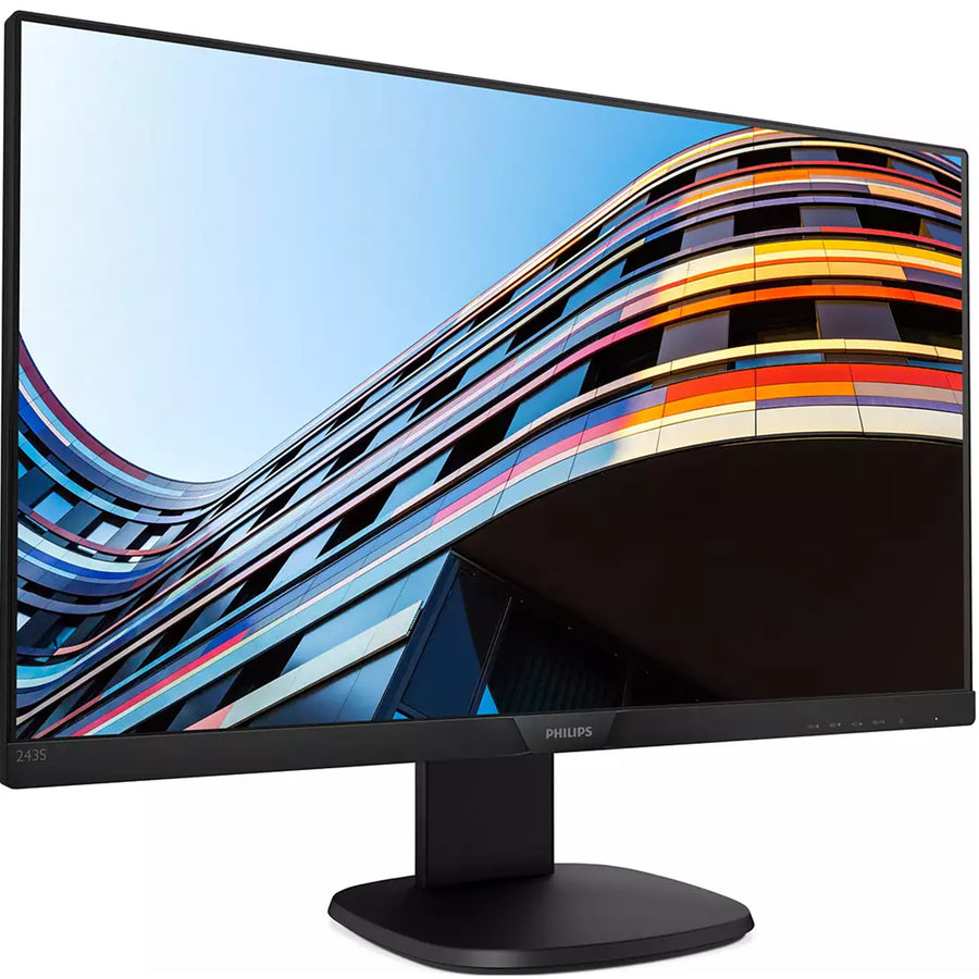 Philips 243S7E 24" FHD Monitor (A-Grade Refurbished) DisplayPort - HDMI - VGA - 18-Month Warranty - Certified Refurbished