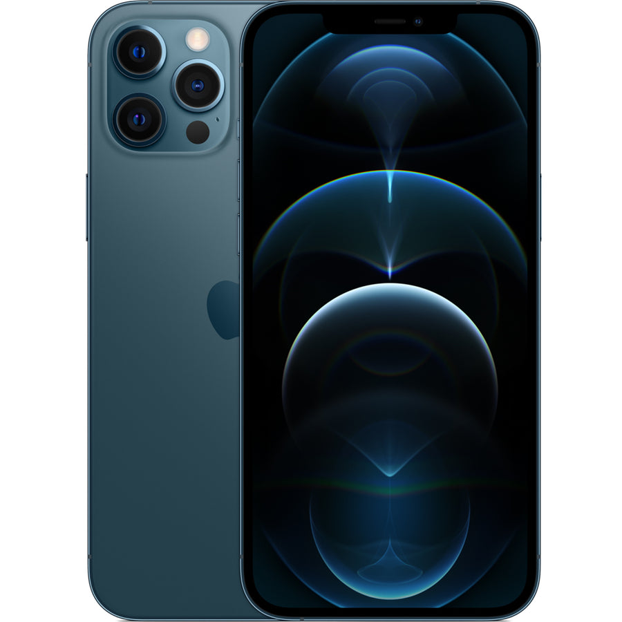 Apple iPhone 12 Pro Max 128GB - Pacific Blue - (A-Grade Refurbished) with Cable - 18-Month Warranty - Certified Refurbished
