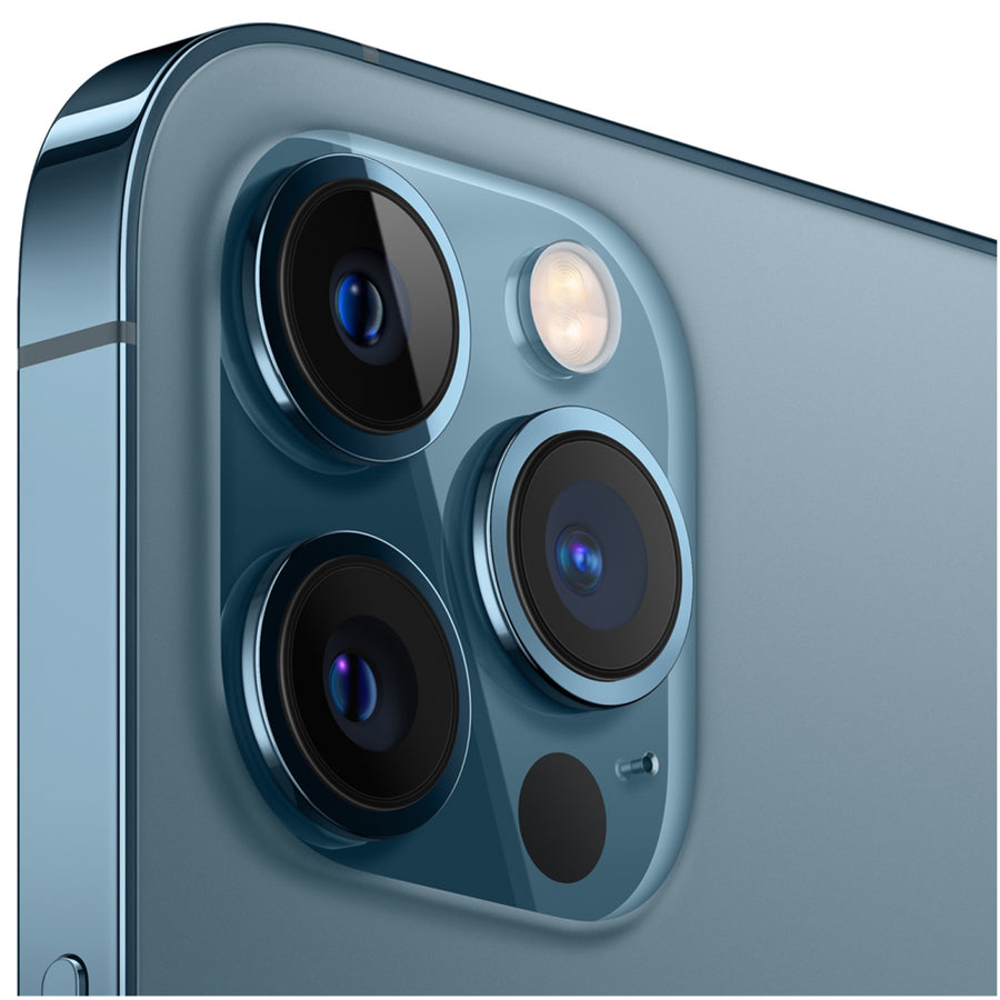 Apple iPhone 12 Pro Max 128GB - Pacific Blue - (A-Grade Refurbished) with Cable - 18-Month Warranty - Certified Refurbished