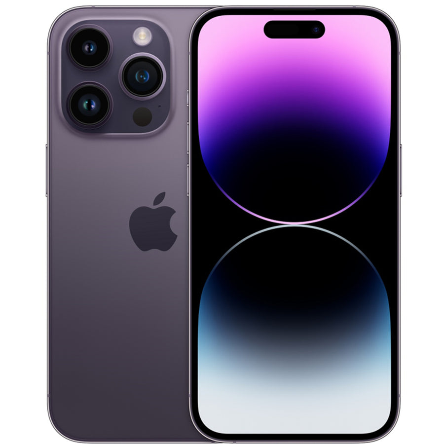 Apple iPhone 14 Pro 128GB - Deep Purple - (A-Grade Refurbished) with Cable - 18-Month Warranty - Certified Refurbished