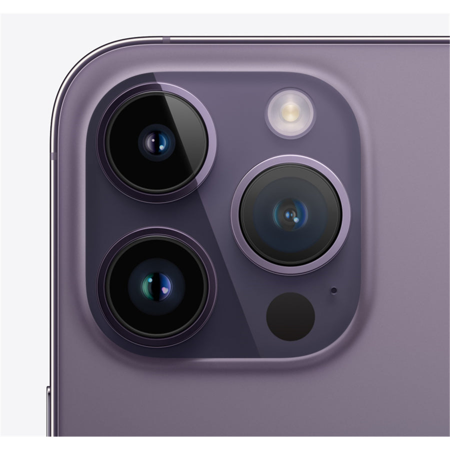 Apple iPhone 14 Pro 128GB - Deep Purple - (A-Grade Refurbished) with Cable - 18-Month Warranty - Certified Refurbished