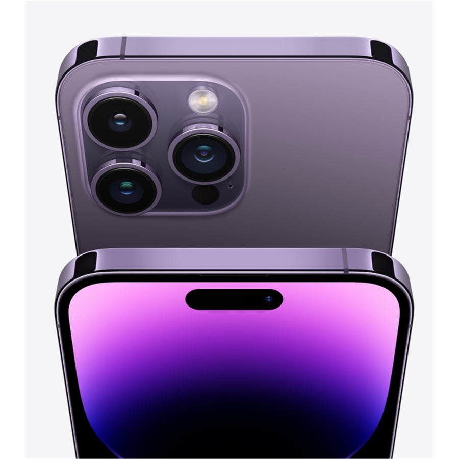 Apple iPhone 14 Pro 128GB - Deep Purple - (A-Grade Refurbished) with Cable - 18-Month Warranty - Certified Refurbished