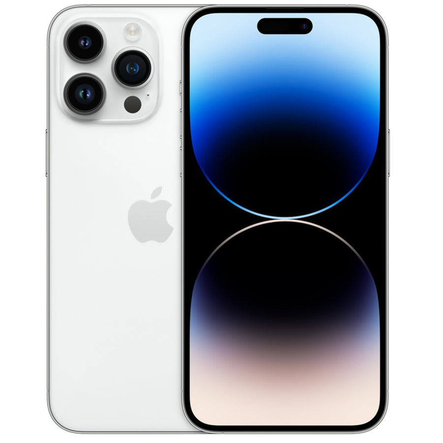 Apple iPhone 14 Pro Max 128GB - Silver - (A-Grade Refurbished) with Cable - 18-Month Warranty - Certified Refurbished