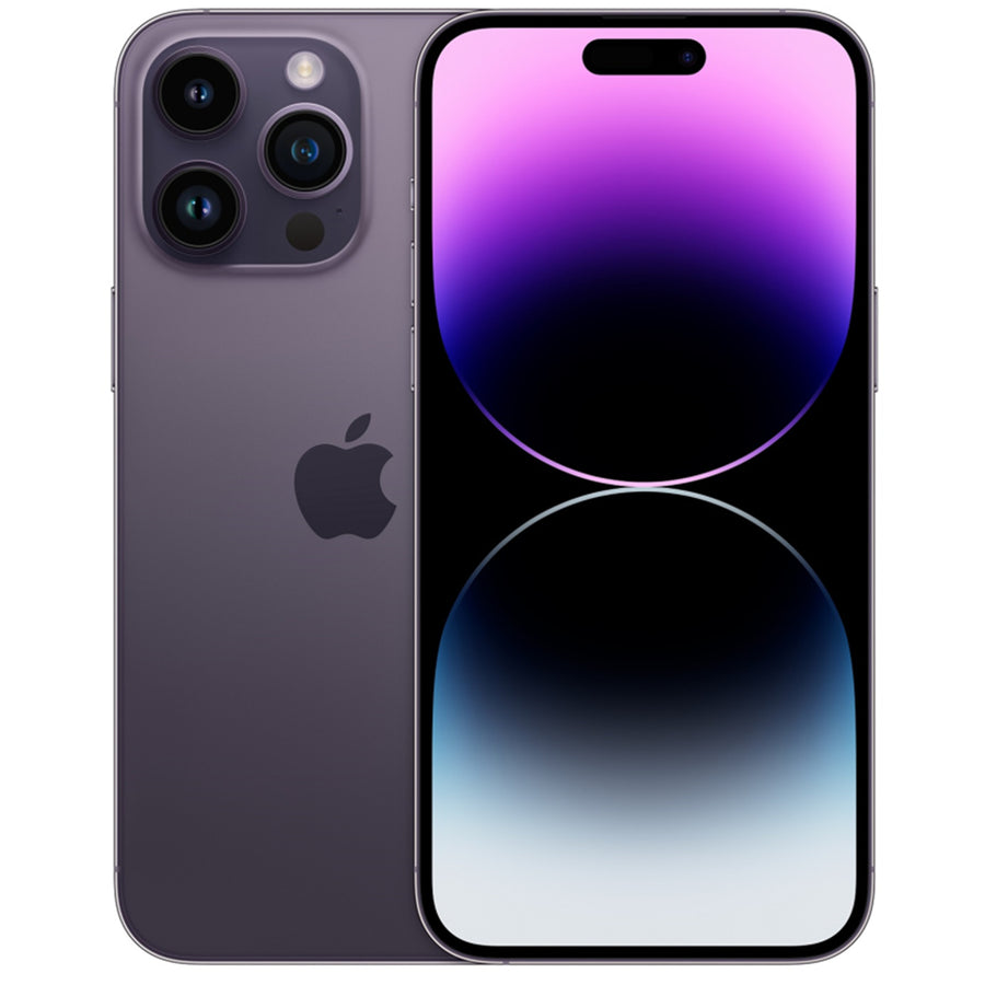 Apple iPhone 14 Pro Max 128GB - Deep Purple - (A-Grade Refurbished) with Cable - 18-Month Warranty - Certified Refurbished
