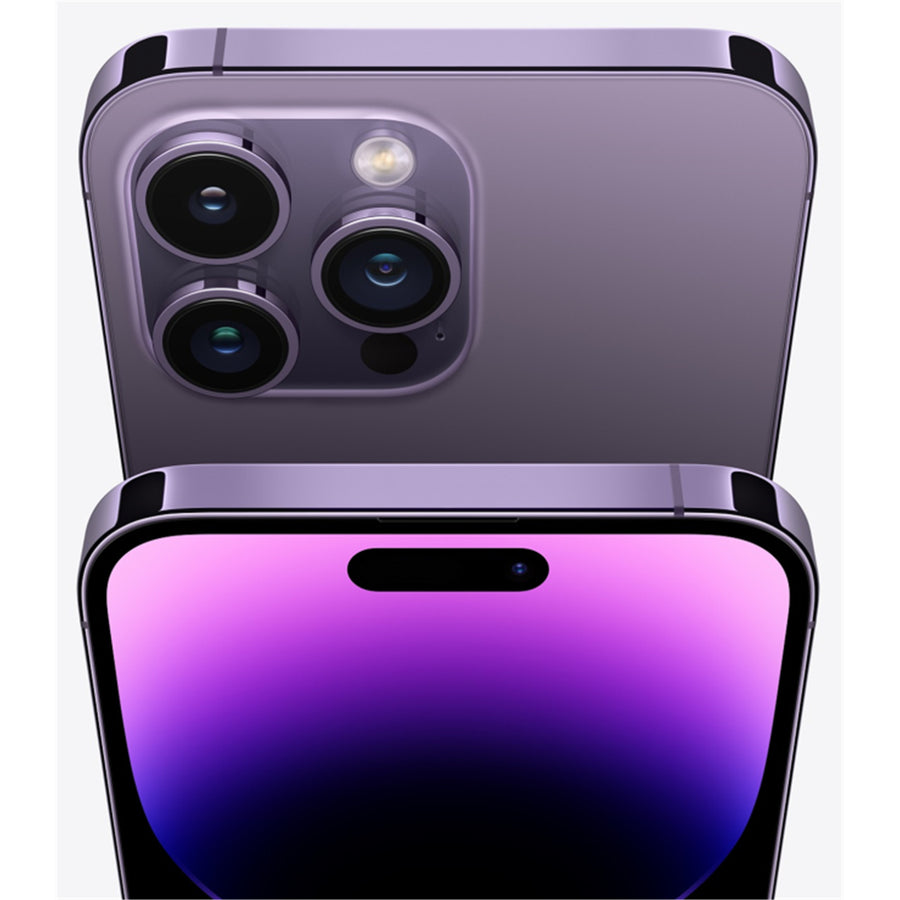Apple iPhone 14 Pro Max 128GB - Deep Purple - (A-Grade Refurbished) with Cable - 18-Month Warranty - Certified Refurbished