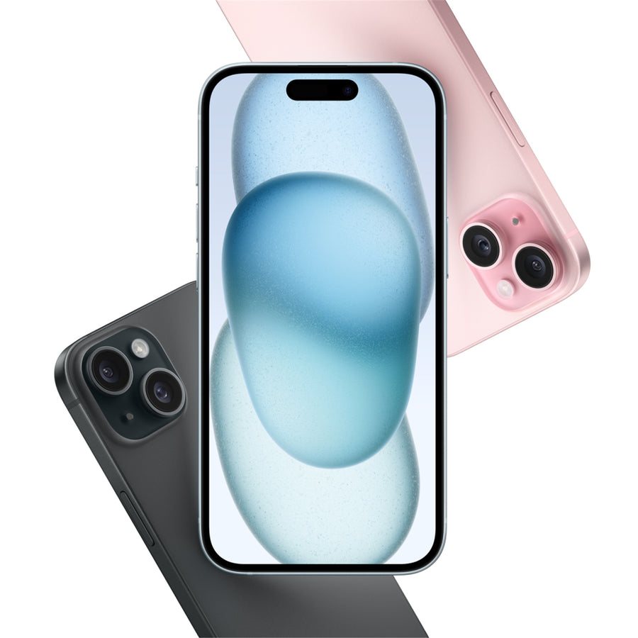 Apple iPhone 15 256GB - Blue - (A-Grade Refurbished) with Cable - 18-Month Warranty - Certified Refurbished