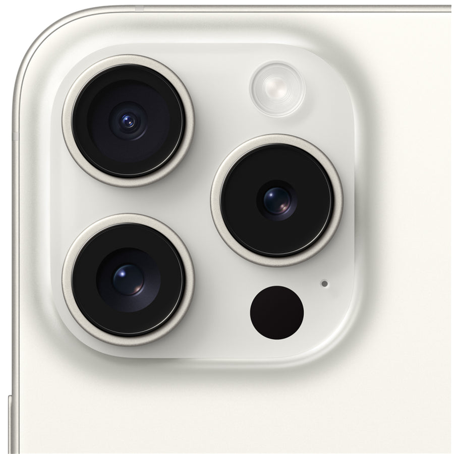 Apple iPhone 15 Pro 256GB - White Titanium - (A-Grade Refurbished) with Cable - 18-Month Warranty - Certified Refurbished