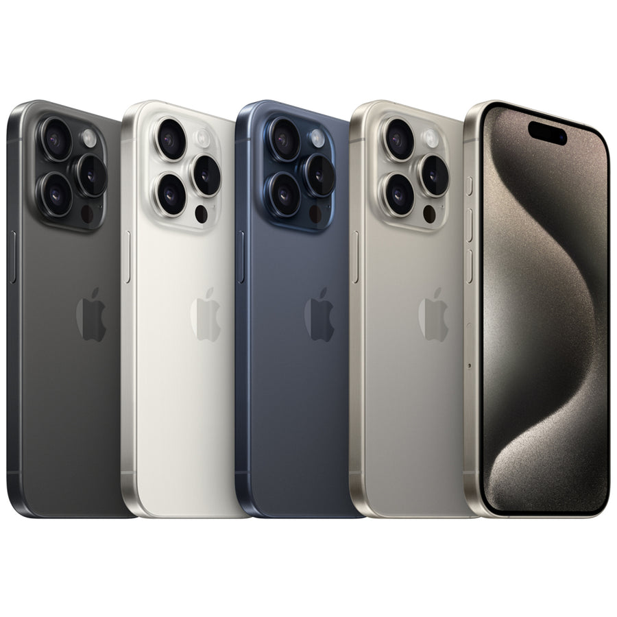 Apple iPhone 15 Pro 256GB - White Titanium - (A-Grade Refurbished) with Cable - 18-Month Warranty - Certified Refurbished