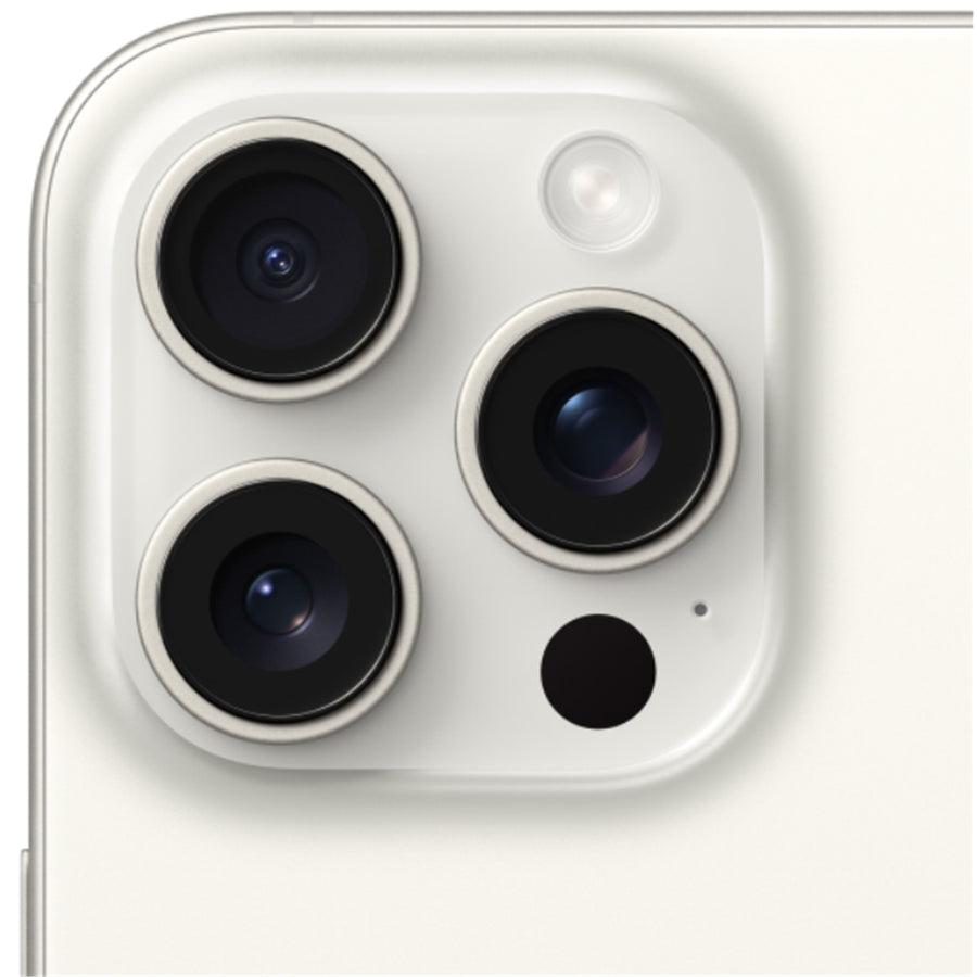 Apple iPhone 15 Pro Max 256GB - White Titanium - (A-Grade Refurbished) with Cable - 18-Month Warranty - Certified Refurbished