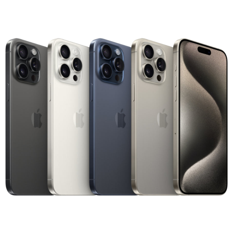 Apple iPhone 15 Pro Max 256GB - White Titanium - (A-Grade Refurbished) with Cable - 18-Month Warranty - Certified Refurbished
