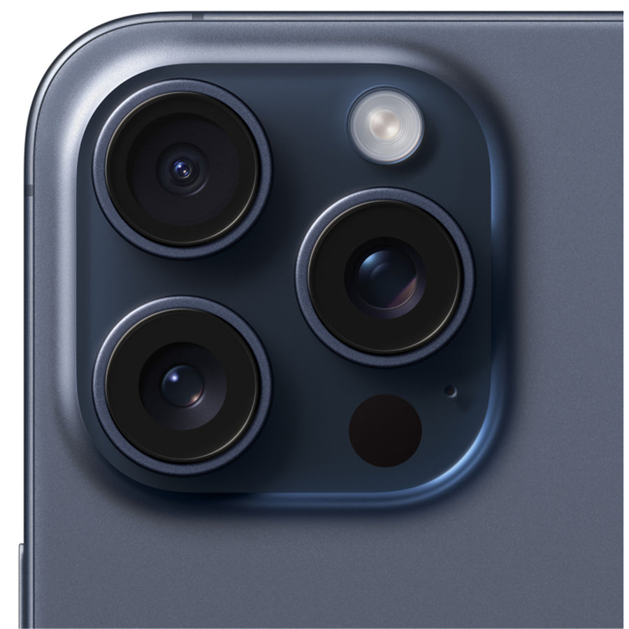 Apple iPhone 15 Pro Max 256GB - Blue Titanium - (A-Grade Refurbished) with Cable - 18-Month Warranty - Certified Refurbished