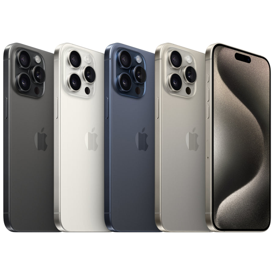 Apple iPhone 15 Pro Max 256GB - Blue Titanium - (A-Grade Refurbished) with Cable - 18-Month Warranty - Certified Refurbished