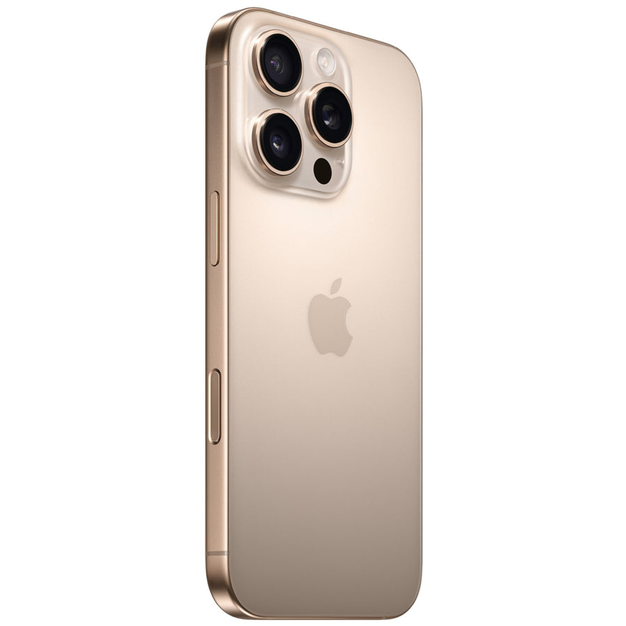 Apple iPhone 16 Pro 128GB - Desert Titantium - (A-Grade Refurbished) with Cable - 18-Month Warranty - Certified Refurbished