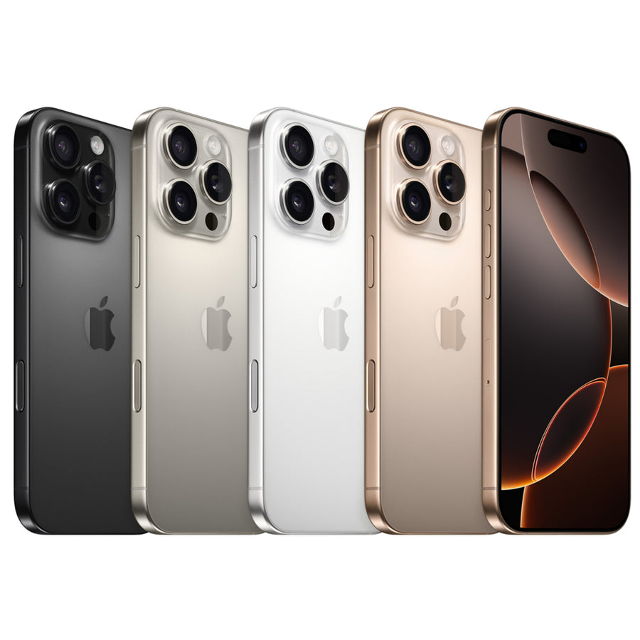 Apple iPhone 16 Pro 128GB - Desert Titantium - (A-Grade Refurbished) with Cable - 18-Month Warranty - Certified Refurbished