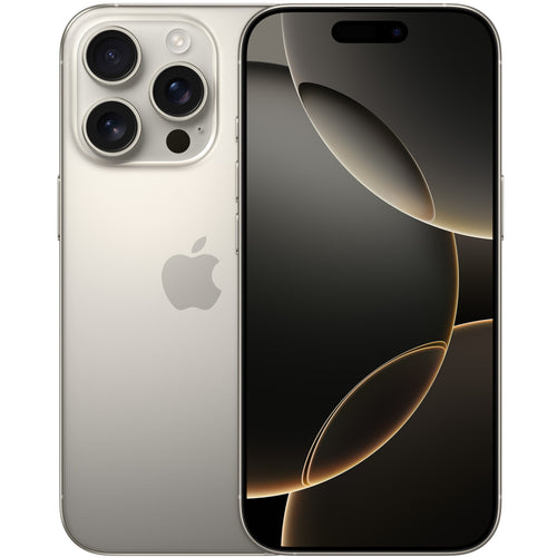 Apple iPhone 16 Pro 128GB - Natural Titanium - (A-Grade Refurbished) with Cable - 18-Month Warranty - Certified Refurbished