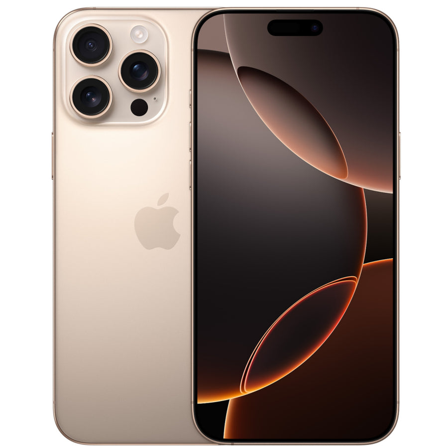 Apple iPhone 16 Pro Max 256GB - Desert Titantium - (A-Grade Refurbished) with Cable - 18-Month Warranty - Certified Refurbished