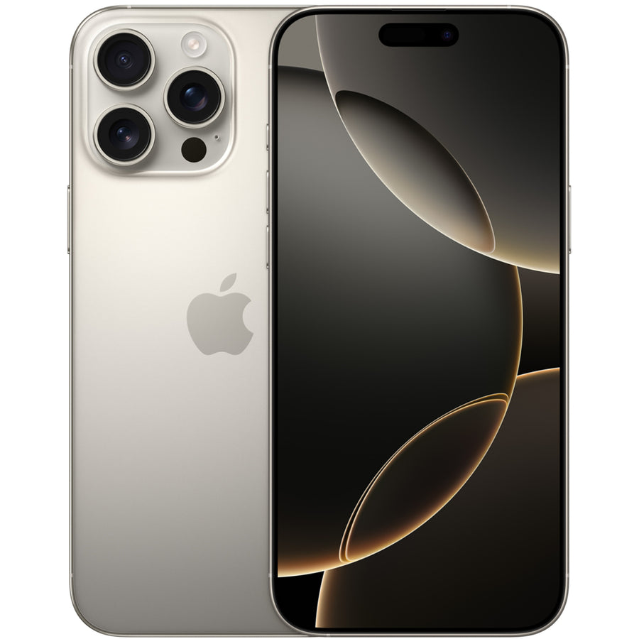 Apple iPhone 16 Pro Max 512GB - Natural Titanium - (A-Grade Refurbished) with Cable - 18-Month Warranty - Certified Refurbished