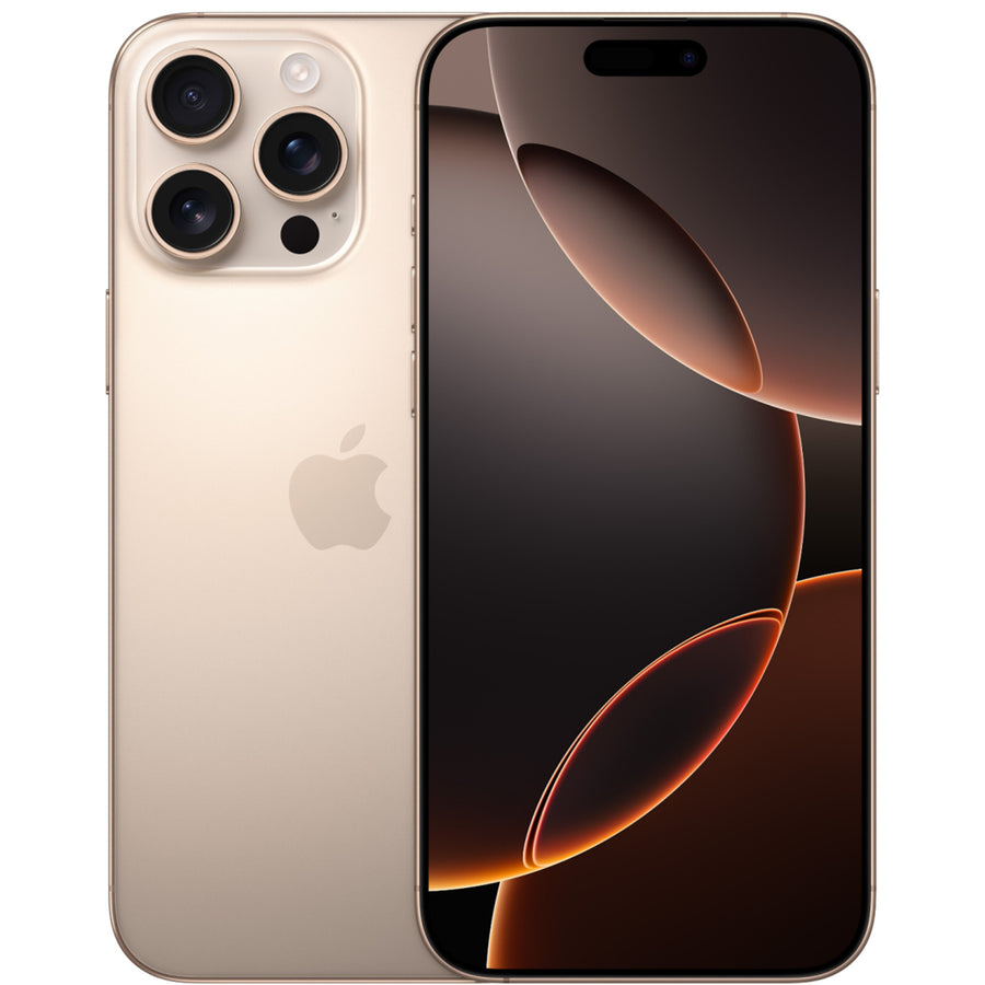 Apple iPhone 16 Pro Max 256GB - Desert Titantium - (B-Grade Refurbished) with Cable - 18-Month Warranty - Certified Refurbished