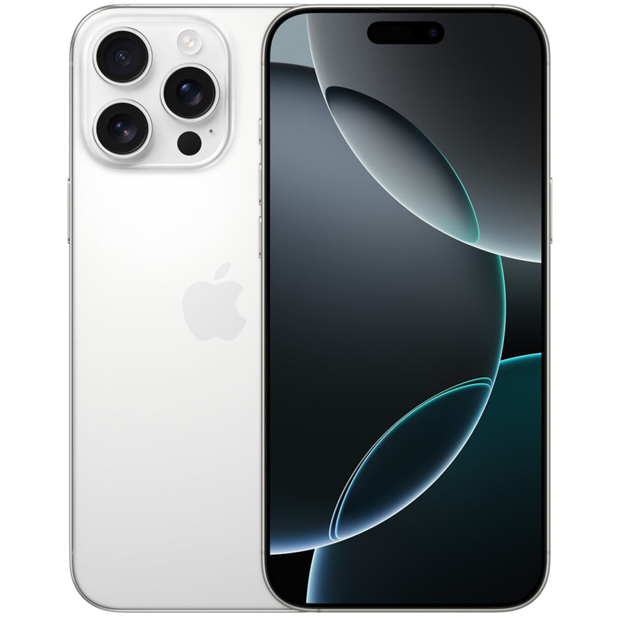 Apple iPhone 16 Pro Max 256GB - White Titanium - (B-Grade Refurbished) with Cable - 18-Month Warranty - Certified Refurbished