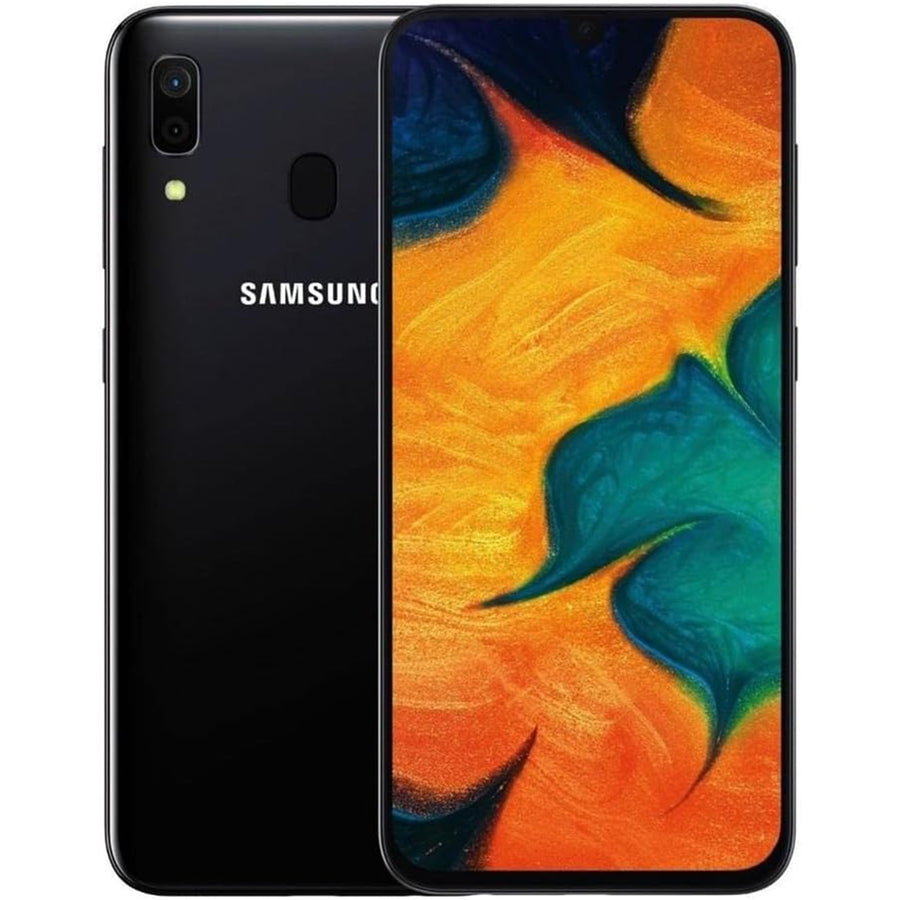 Samsung Galaxy A30 4GB+64GB Smartphone - Black - (B-Grade Refurbished) SM-A305GN - with USB Cable - 18-Month Warranty - Certified Refurbished