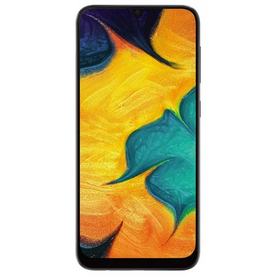 Samsung Galaxy A30 4GB+64GB Smartphone - Black - (B-Grade Refurbished) SM-A305GN - with USB Cable - 18-Month Warranty - Certified Refurbished