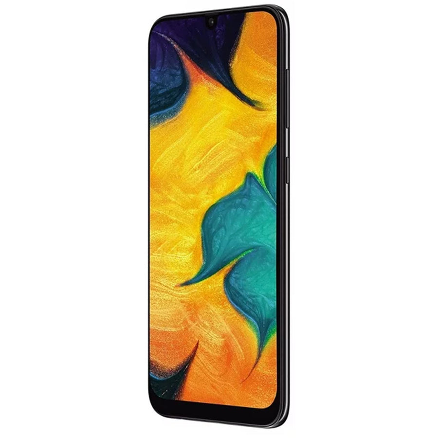 Samsung Galaxy A30 4GB+64GB Smartphone - Black - (B-Grade Refurbished) SM-A305GN - with USB Cable - 18-Month Warranty - Certified Refurbished