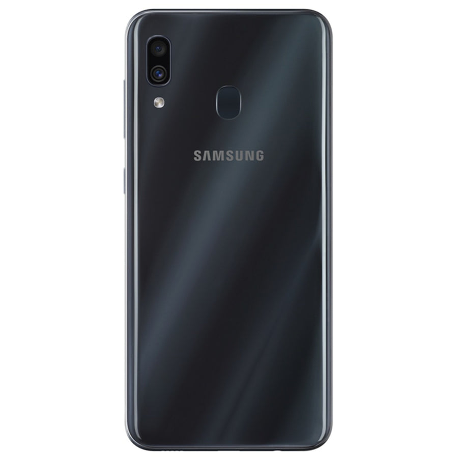 Samsung Galaxy A30 64GB Smartphone - Black - (A-Grade Refurbished) with Cable - 18-Month Warranty - Certified Refurbished