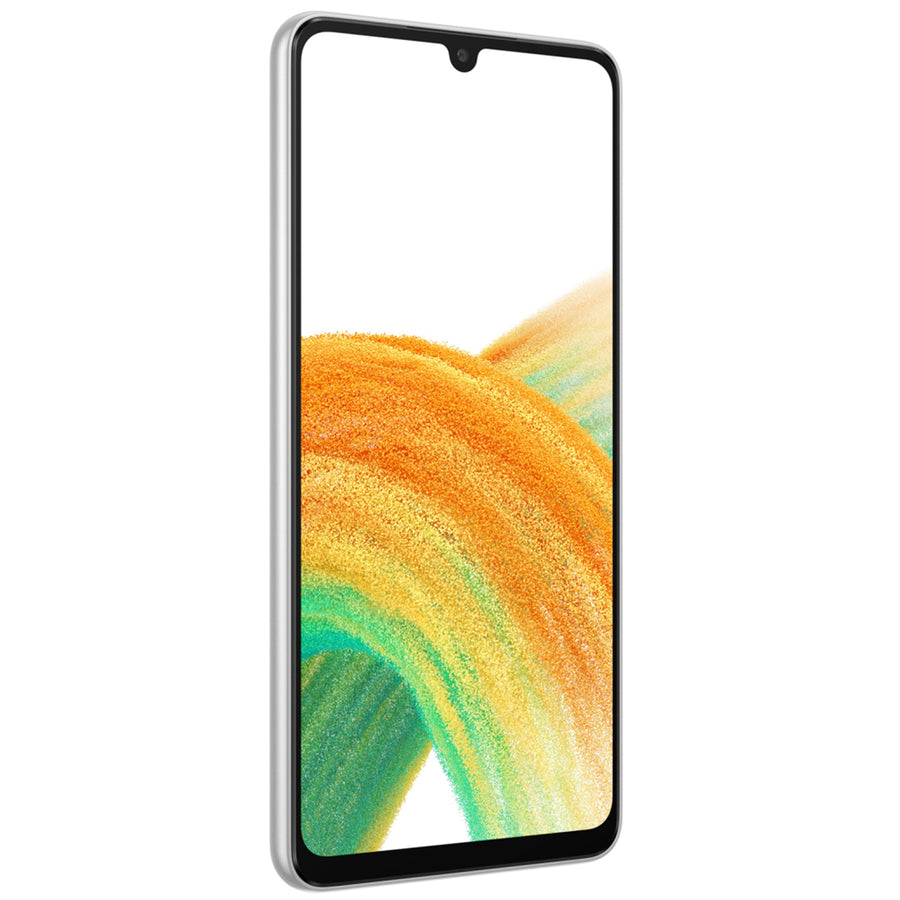 Samsung Galaxy A33 5G 128GB Smartphone - Awesome White - (A-Grade Refurbished) with Cable - 18-Month Warranty - Certified Refurbished